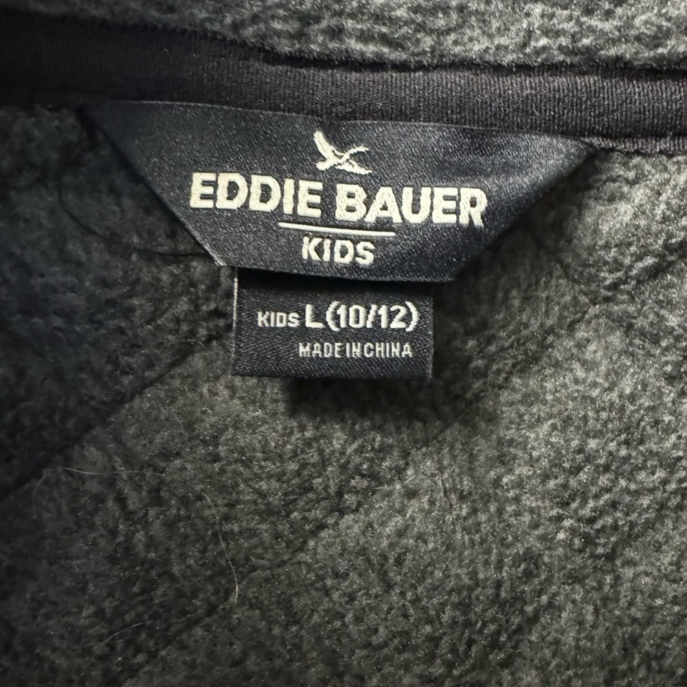 Kids large 10/12 Eddie Bauer Black and Gray  Jacket
